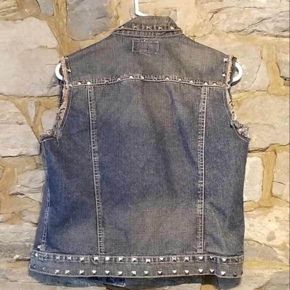 Polo Jeans Co. Ralph Lauren Denim Vest With Studs - Picture 2 of 5